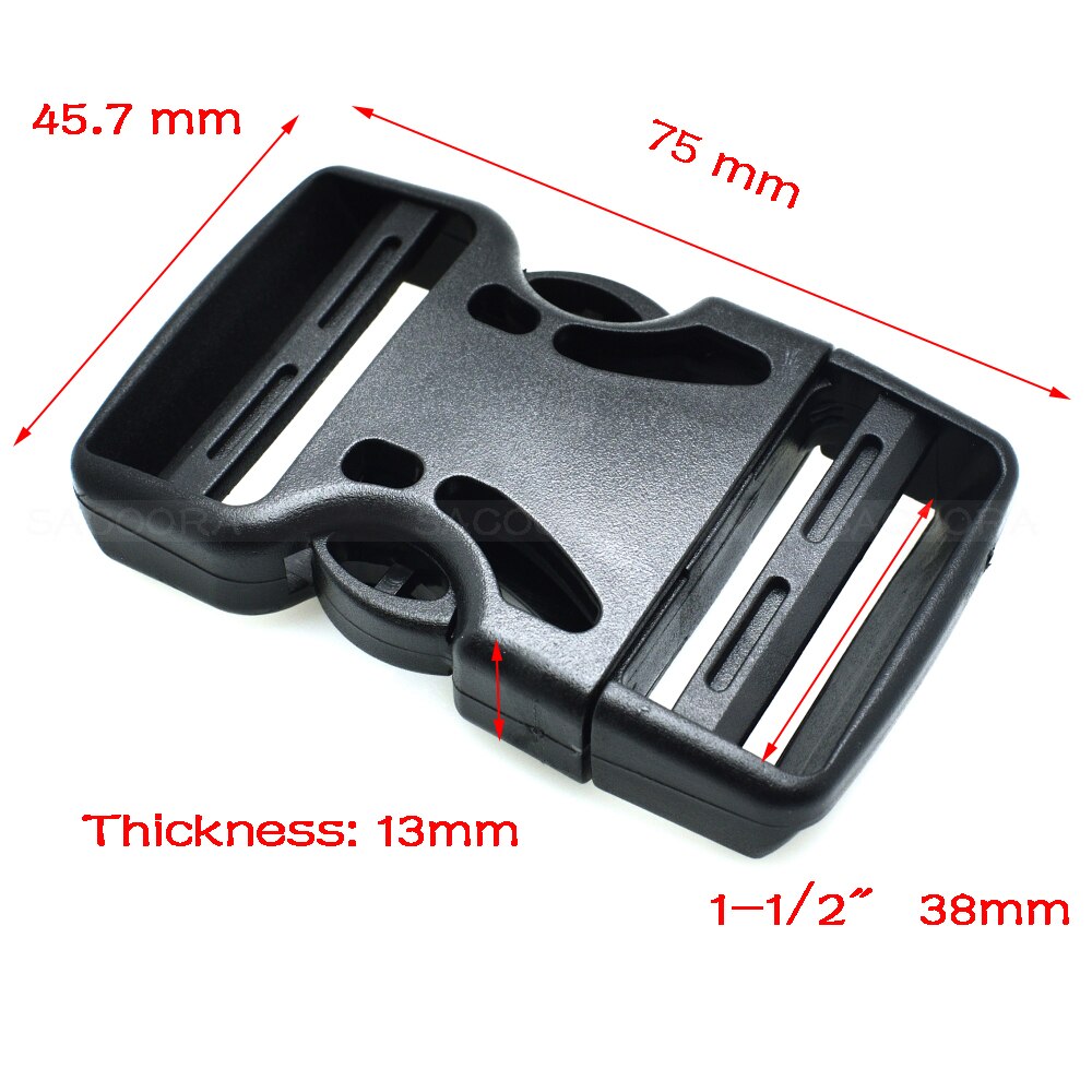Plastic Dual Verstelbare Gesp Voor Rugzak Bandjes Bagage Outdoor sporttas gesp reizen gesp accessoires