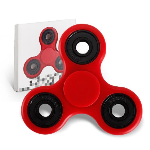 Spinner de juguete verde, rodamientos de cerámica Ultra rápidos silenciosos, juguetes antiestrés, Spinner de mano para chico, YH796-3 para adultos: Rojo