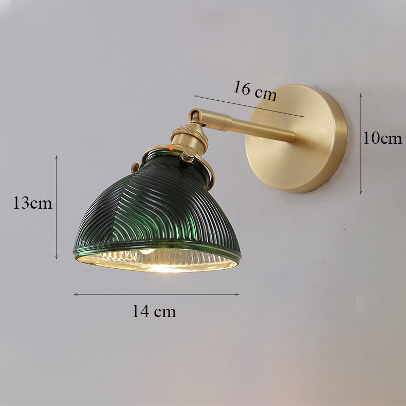 Nordisk vægdekoration led-lampe luminaria med drejeknap stue soveværelse minimalistisk indretningsbelysning væglamper galvaniseret skærm: 6-10w / Rød