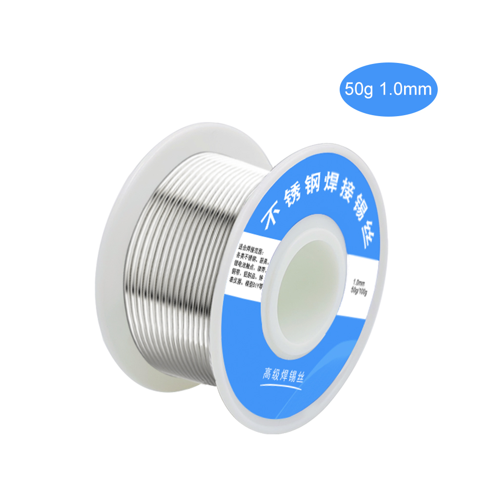 45g Stainless Steel Solder Wire Universal Welding Roll High Purity Low Fusion Less Smoke 1mm Hardware Tools