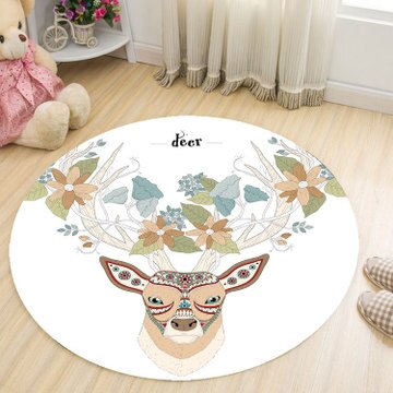 Mooie ronde ijsjes tapijt cartoon bedrukt badmat huishoudelijke woonkamer meisjes slaapkamer tapijten decoratie: 6