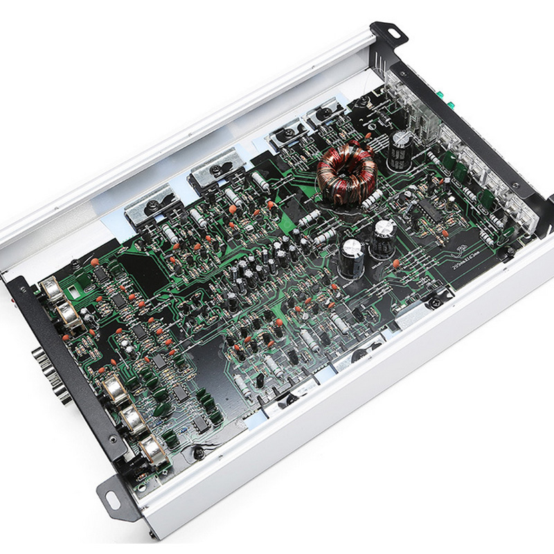 12V Car Audio Amplifier Class AB Style Subwoofer High-Power 1900W 4-Ch 4-Way High Cars Modification Aluminum Alloy