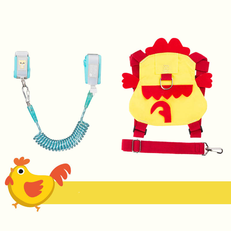 Pasek dla dziecka lina Outdoor Walking smycz na rękę opaska anty-zgubiona opaska dla dzieci chroniący przed zgubieniem Link na nadgarstek maluch smycz szelki bezpieczeństwa: chicken / 2.5M