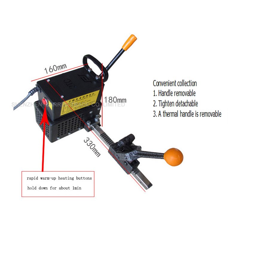 1pc Portable electricity melt baling press Manual packing machine Plastic tape wrapping machine baler tools