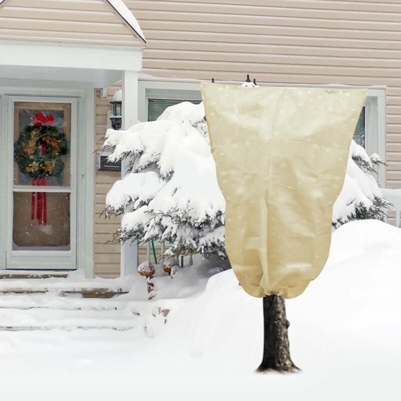 Home Garden Plant Cover Winter Freeze Frost Protection Warm Cover Mini Tree Shrub Plant Protecting Bag For Yard Garden Plants