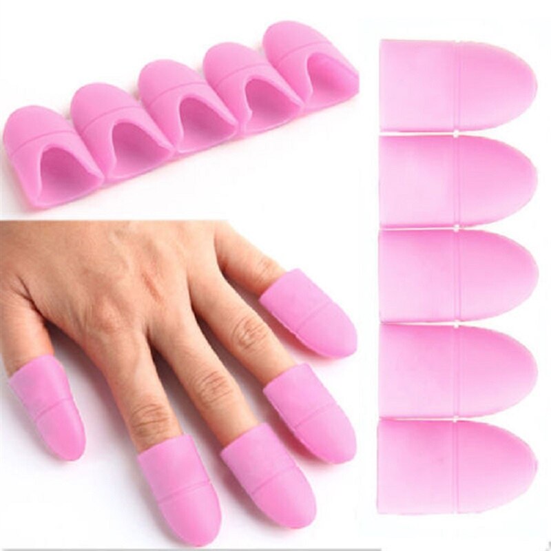 Siliconen Nail Art Losweken Cap Clips Vernis Uv Gel Polish Remover Wrap Tool Nail Wipes Manicure Gereedschap