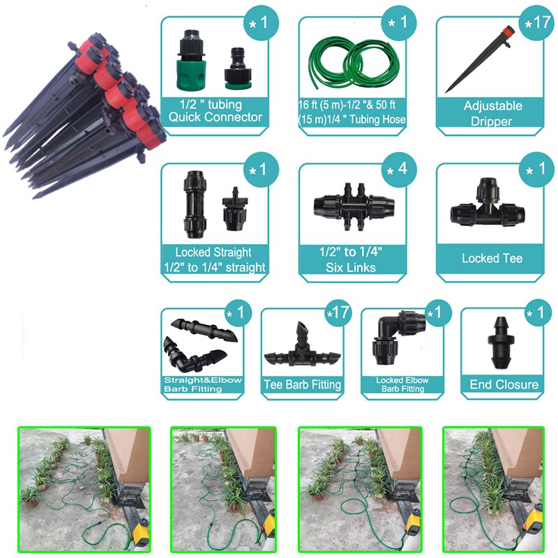 Waterproof Irrigation Timer Rain Sensor Smart Irrigation Controller System Garden Watering Timer: Spring set