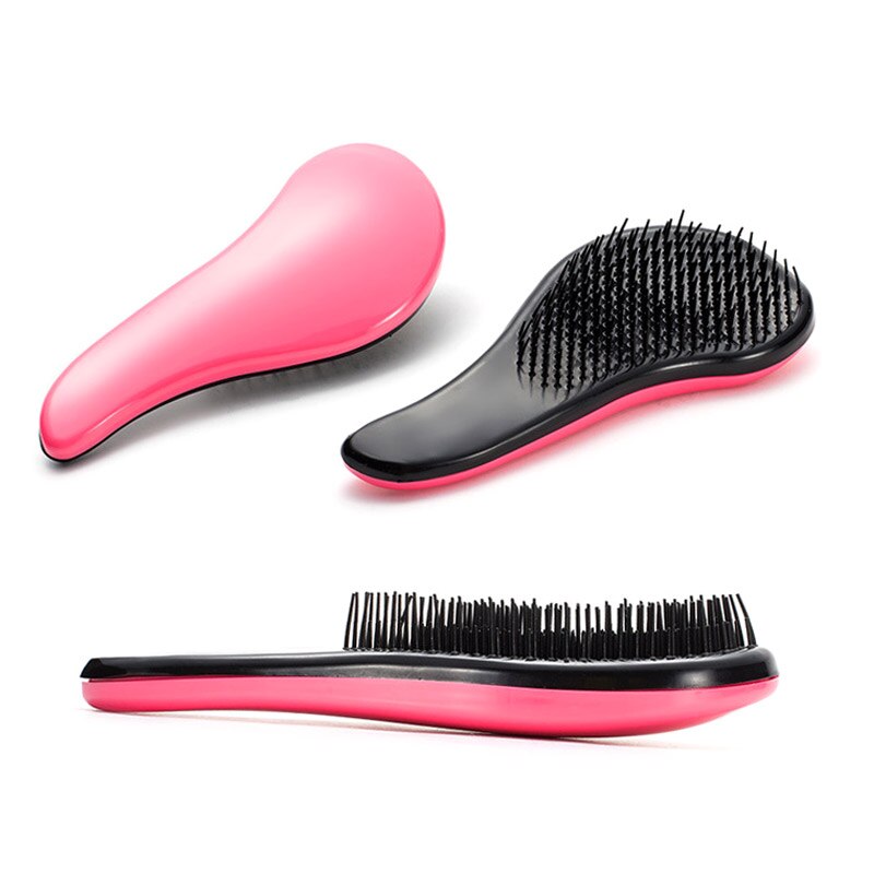 Tangle Hair Brush Hairbrush Paddle Detangler Hair Brushes Massage Comb Care Styling Women Anti-Static HJL20: Pink
