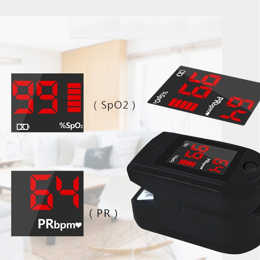 pulsoksymetr Digital Forehead Infrared Thermometer & Fingertip Pulse Oximeter Blood Oxygen Sensor Saturation SpO2 Monitor