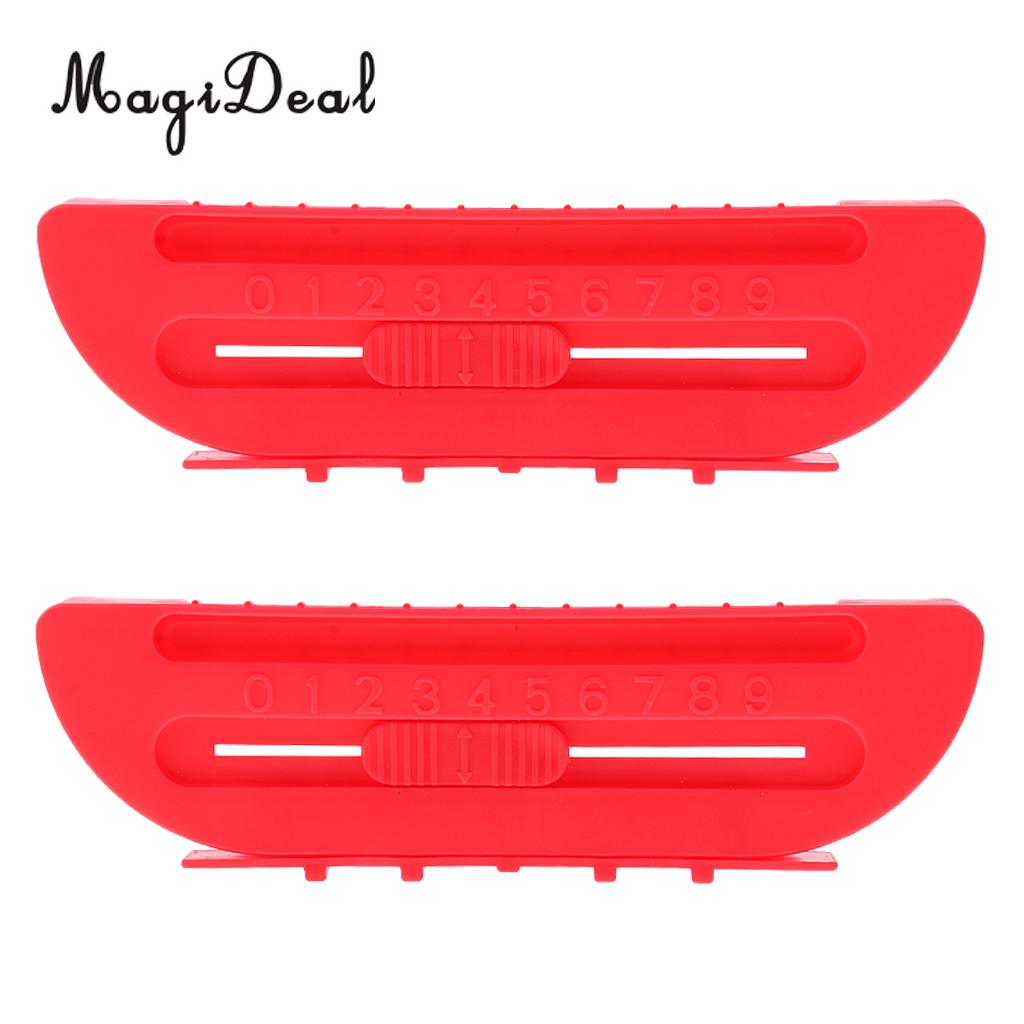 MagiDeal-2 piezas 2 en 1, accesorios de mesa de Hockey aéreo, tope de bola para puerta de portería, contadores de puntuación, marcador rojo