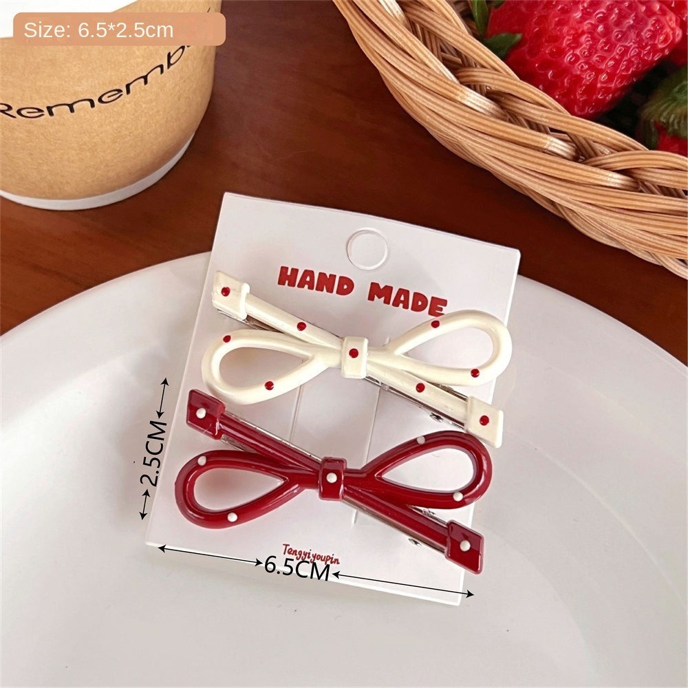 Horquilla con lazo, estrella roja, pinza para el pelo rota, accesorios para el cabello para niña: Morado