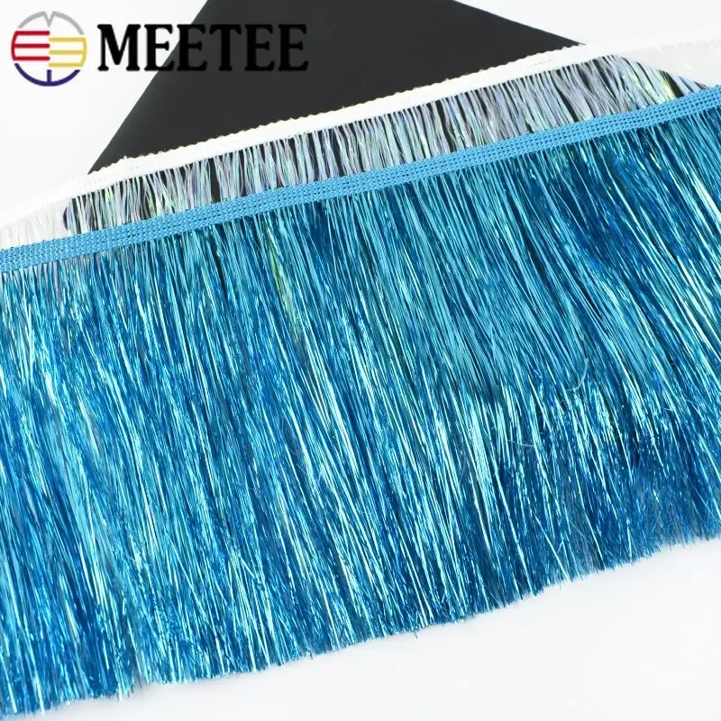 Borlas de flecos de colores para ropa, cinta de decoración para cortinas, accesorios de costura, 15cm, 1/2/4 metros