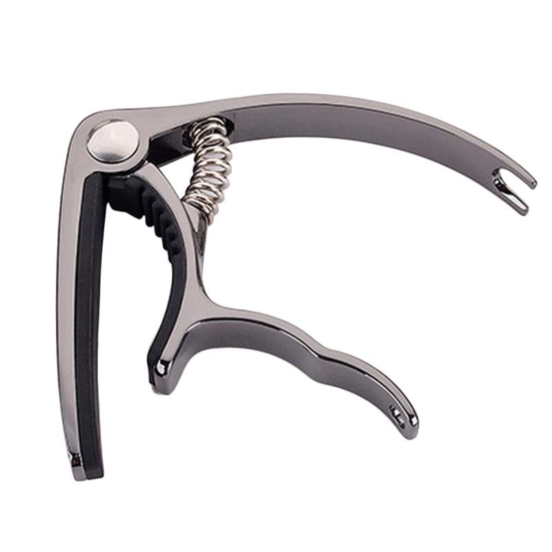 Universal Black Stainless Steel Metal Trigger Capo For Acoustic Instruments Electric Guitar Bass Ukulele