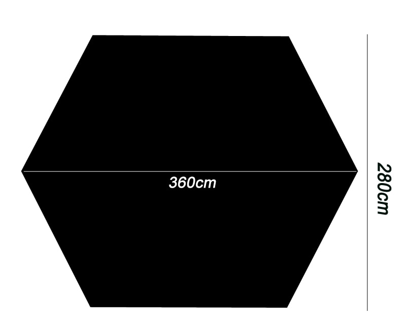 Aricxi – pare-soleil de plage 3.6x2.8m, bâche, tente, ombrage, ultraléger, UV, auvent de jardin, hamac de Camping en plein air, pluie et mouche