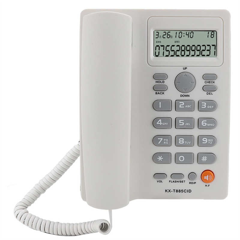 Caller ID Telephone Home Phone Hands-free Calling Landline Phone Speed Dial Desktop Corded Fixed Phone for Home Office Hotel