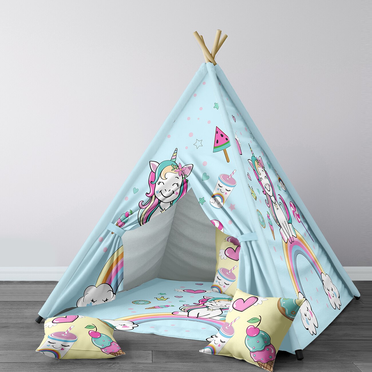 Spelen Tent Voor Kinderen Wigwam Draagbare Indoor Speeltuin Tenten Kinderen Slaapkamers Droom Als Eenhoorn Model 151