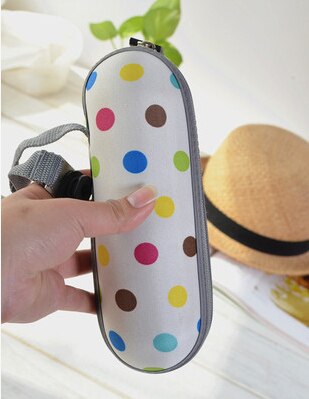 Paraguas ultraligero en caja con protección contra rayos UV para adultos, hombres y mujeres, paraguas plegable de cinco plazas para exterior, duradero,: White Dots