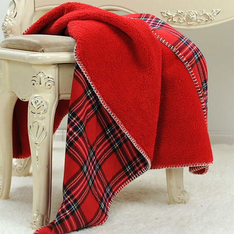 Warm Flanel Fleece Deken Voor Bed Super Zachte Fluwelen Plaid Patroon Deken Reizen Dutje Sofa Gooi Dekens Xmas Dcoration: 01 / 200X160cm