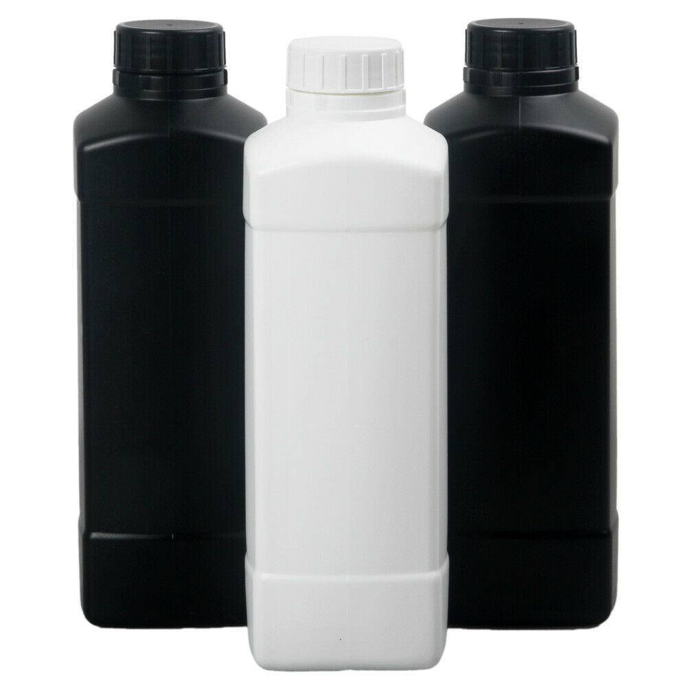 Mørkt rum 1000cc mørkerum kemisk fremkalder opbevaringsflasker plast 1l filmbehandling 1000ml sort og hvid farve