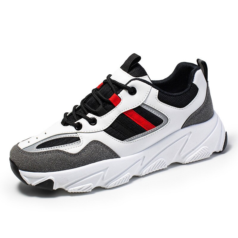 Daddy Shoes moda męska oddychające buty na co dzień marka młoda rozrywka Chaussures męskie tenisówki letnie Zapatillas Deportivas Hombre: Black / 7