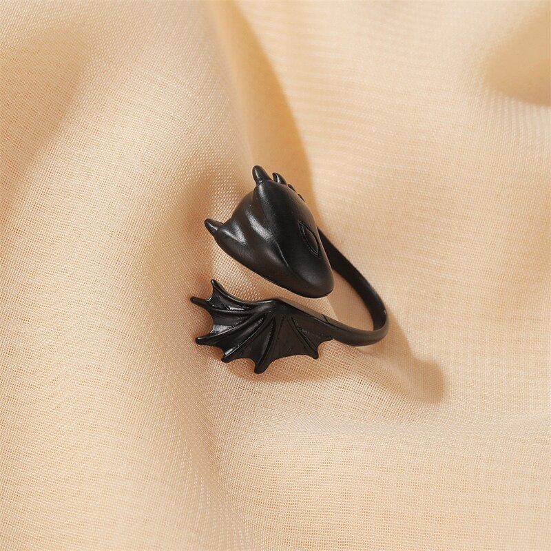 Charm Vrouwen Vleugels Ringen Metal Silver Kleur Romantisch Meisje Pterodactyl Ring Voor Partij Dames Mode Mannen Sieraden: WN910-5