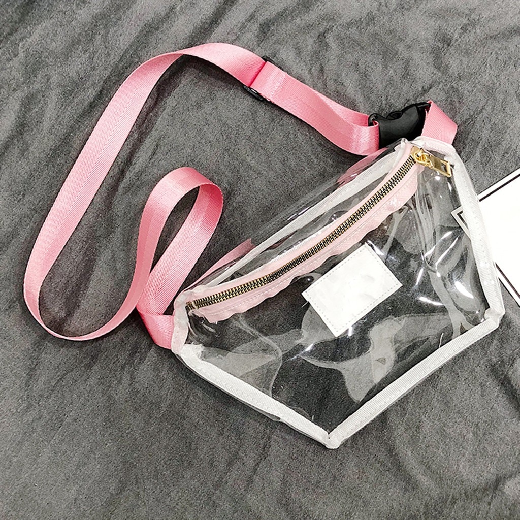 Fanny pack dame sommer midjeveske trend gjennomsiktig geléskinn multifunksjonell belteveske сумка на пояс женская