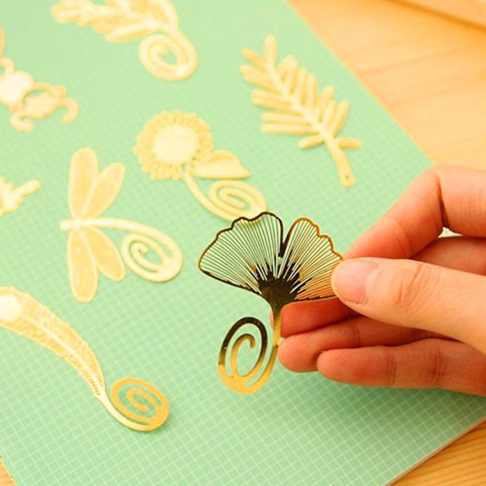 Antike Überzogene Schmetterling Libelle Lesezeichen Mini Nette Kawaii Gold Metall Lesezeichen Papier Clip Koreanische Statioenry
