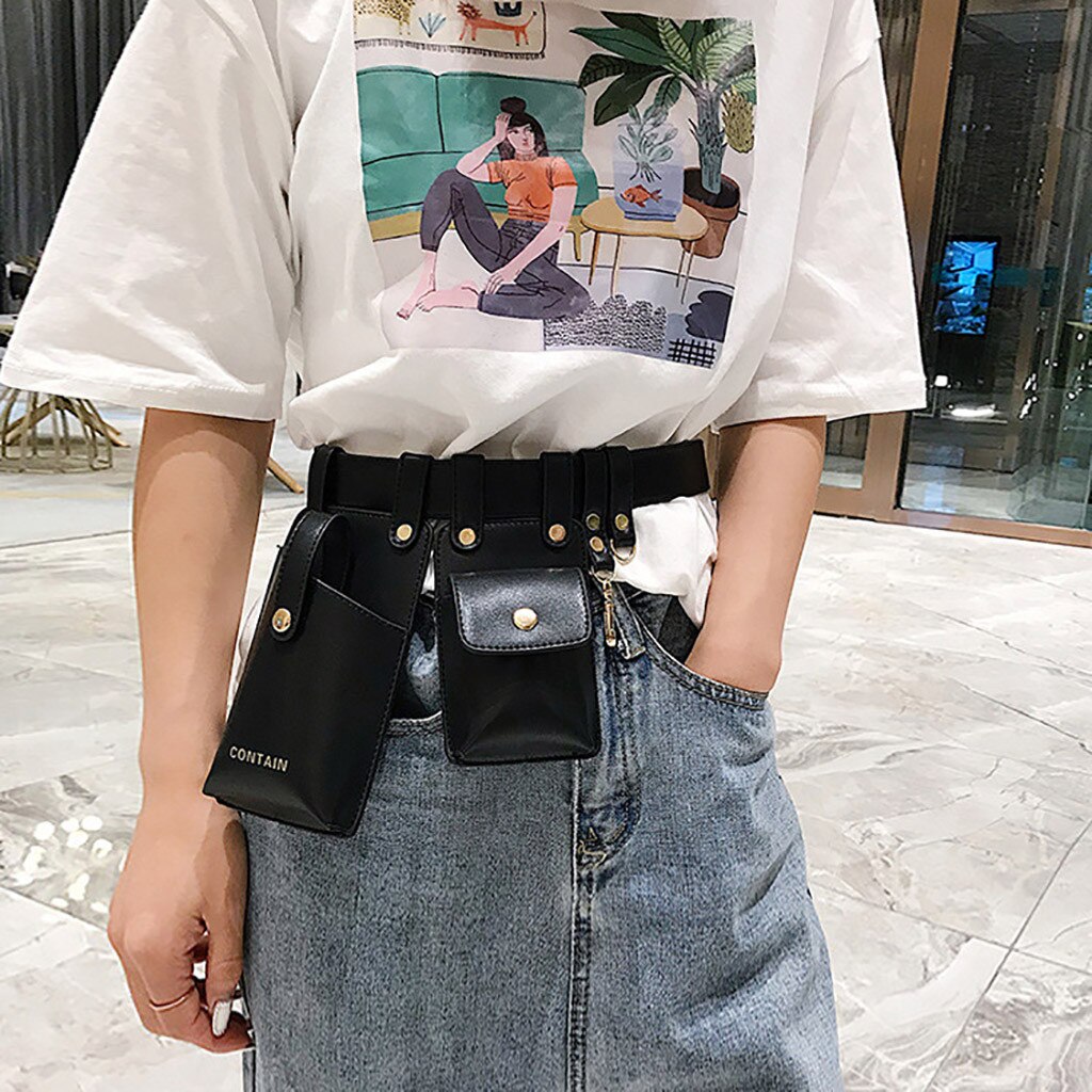 Mannen En Vrouwen Tassen Mode Sport Taille Zak Zak Enkele Schoudertas Hasp Bag Поясная Сумка #4S