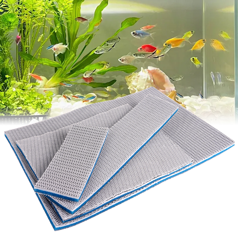 Esponja de filtro de acuario 8D de 8 capas, Bio Media sin pegamento, filtro externo para estanque de peces de alta densidad, accesorios para espumadera de algodón