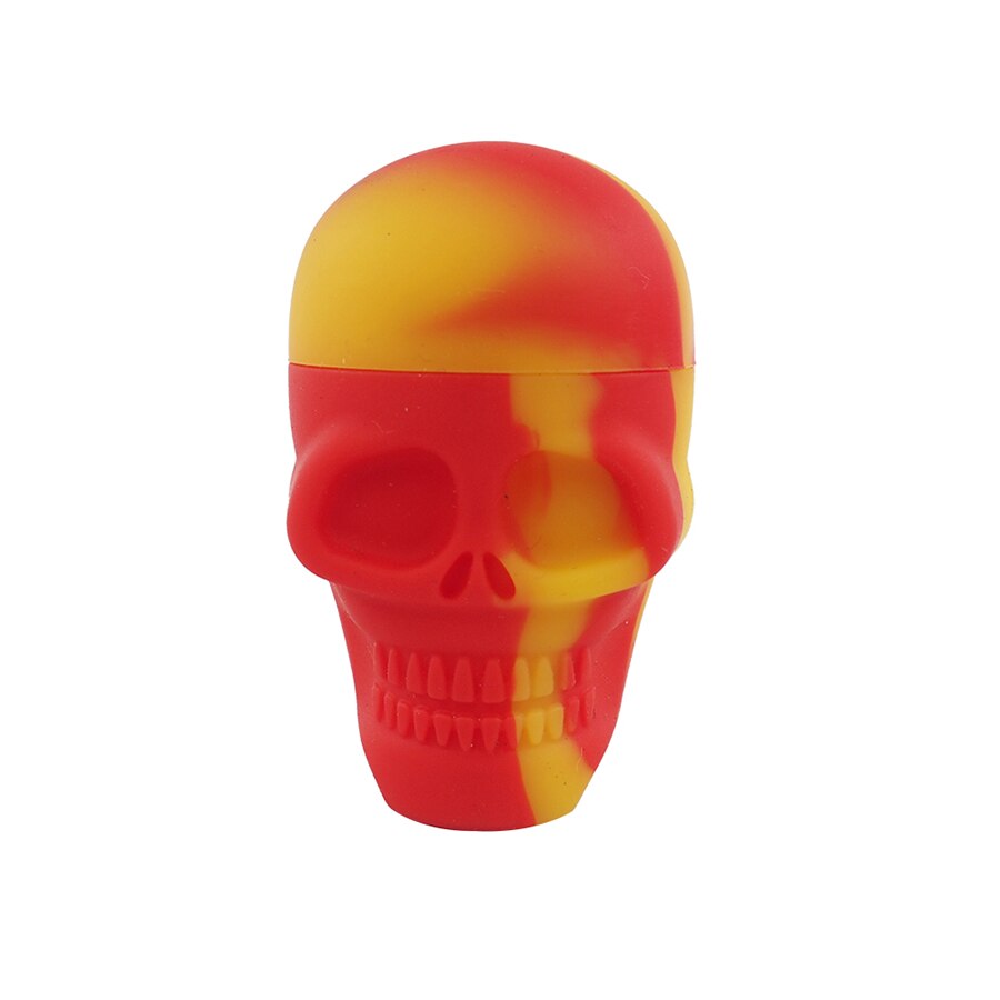 Pot de cire en Silicone pour Bho Dab, 15ml, concentré d'huile, pour crâne: yellow red