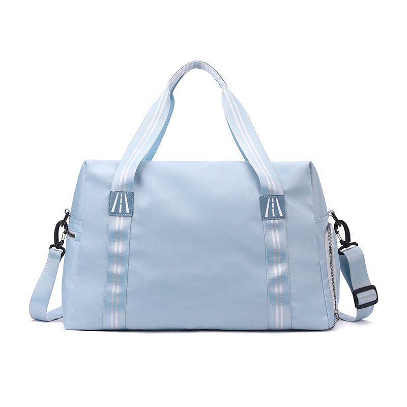 Seesack Reisetasche für Frauen/Männer Duffle Beutel Leichte mit Inneren Tasche für Reise Sport mit Schulter Band, gepäck gürtel: Himmel Blau