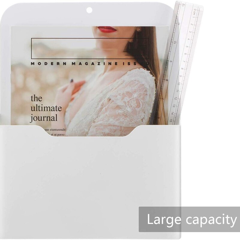 3 Pack Magnetic File Holder, Large Size Refrigerator Storage Pocket for Class Whiteboard, Office, Refrigerator, Locker
