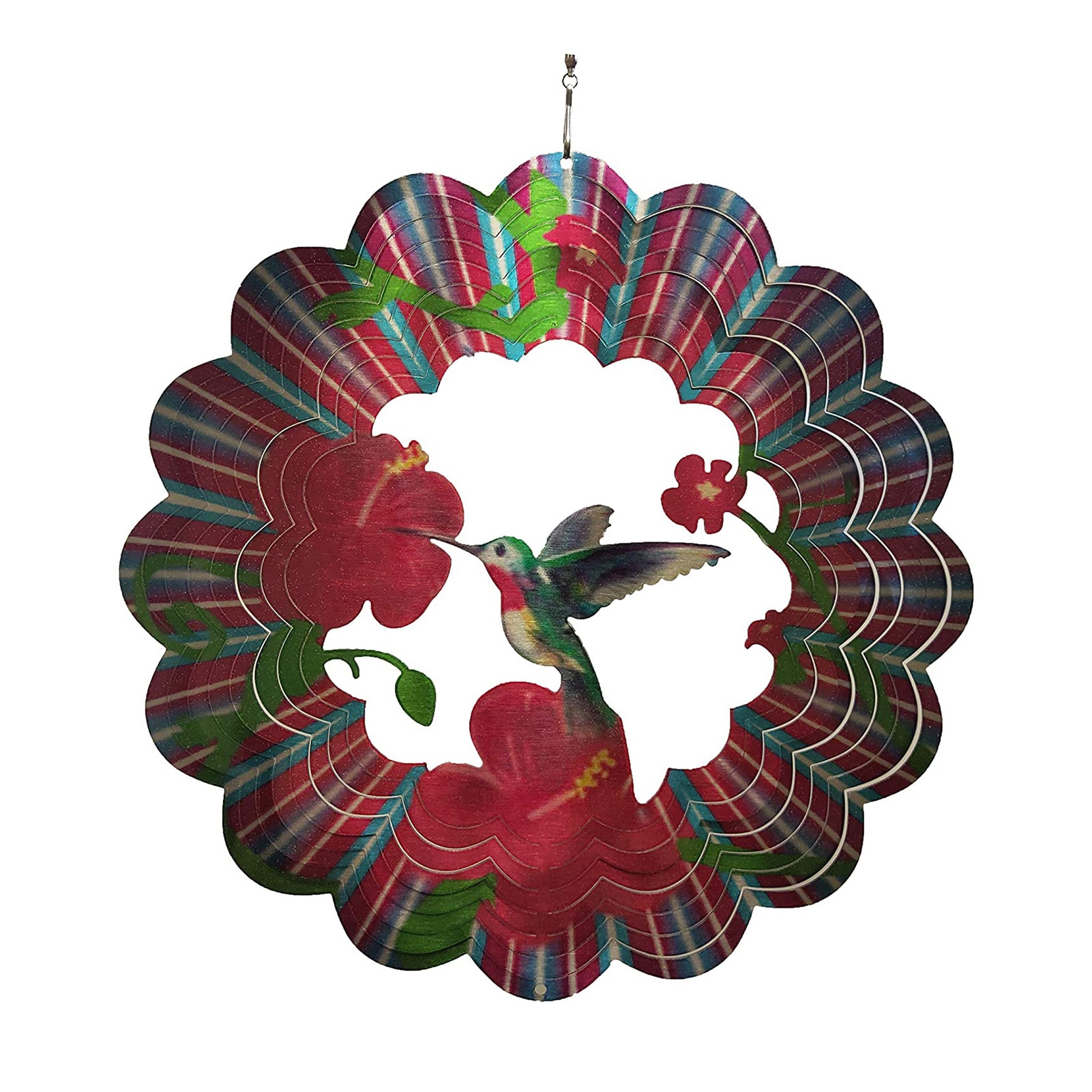 Wind Chimes 3D Metal Hummingbird Wind Spinners Garden Decor Wind Spinner Door Wall Hanging Decor Home Decor Wind Chimes
