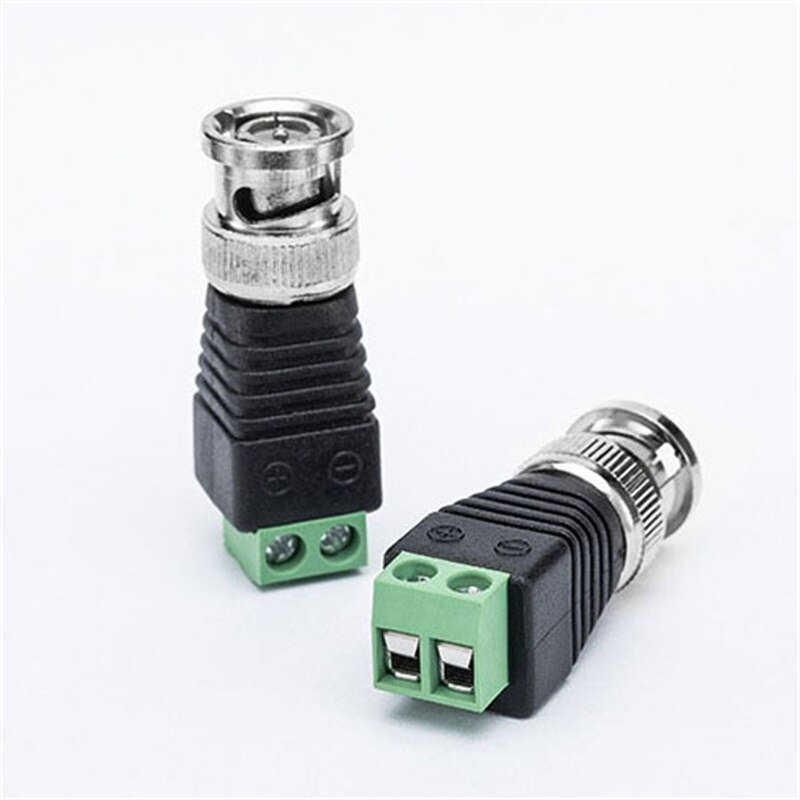 10/stuks veel Mini Coax CAT5 Om Camera CCTV BNC UTP Video Balun Connector Adapter BNC Plug Voor CCTV systeem Accessoires