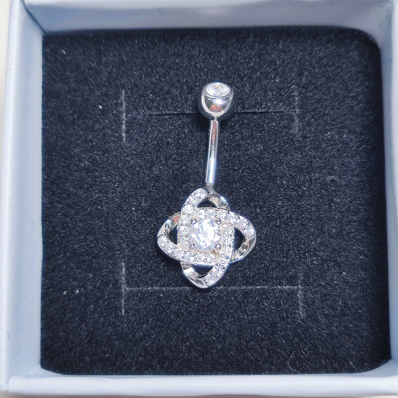 Anneau de nombril en argent sterling 925, piercing de nombril, bijoux de corps, pour femmes