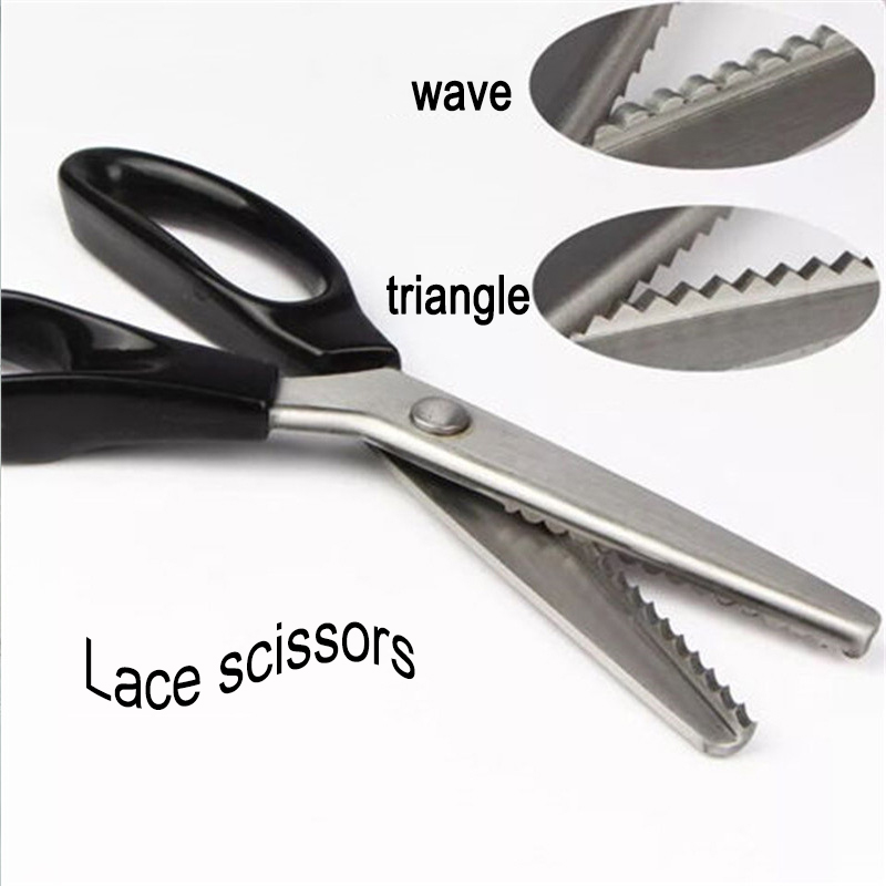 Tesoura de costura alfaiate scissor com dentes triangulares redondos para costura needlework artesanato profissional costurando ferramentas diy