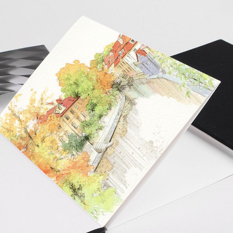Bloc de notas de papel para bocetos, 300gsm, manual de acuarelas, para dibujo, registro, artista, M0XB