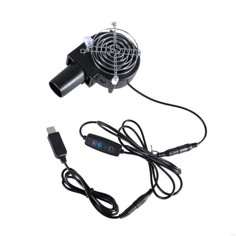 U55C USB Blower Fan 9733 Small Stove Tool For Cooking Heating Camping BBQ Brushless Cooling Centrifugal Fan 4800RPM