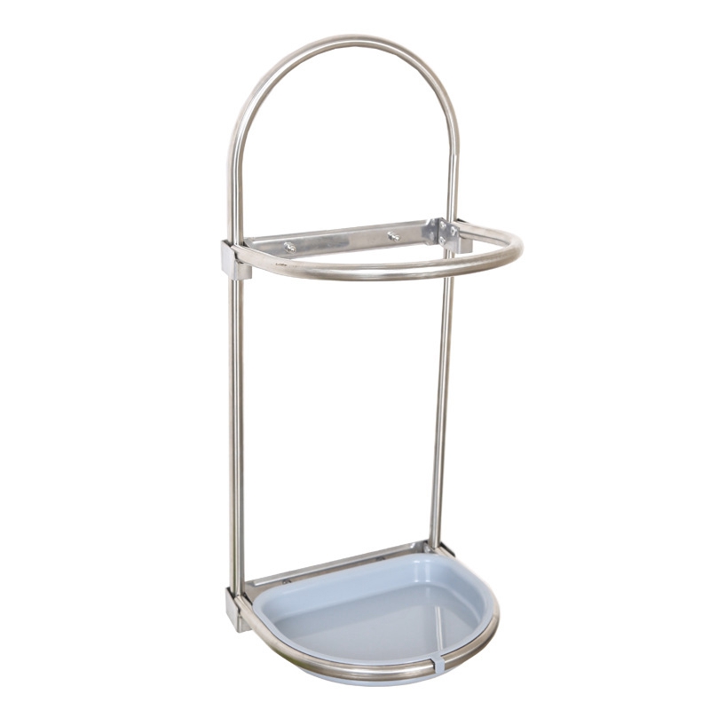 Foldable Umbrella Drying Rack Self Adhesive Umbrella Storage Rack Stainless Steel Wall Mounted Umbrella Holder: Default Title