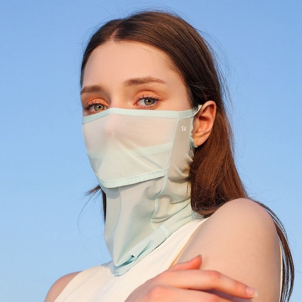 draussen-latz-sommer-gesichtsschals, einfarbig, für Golf und wandern, für herren, gesichtsschutz, halstuch, gesichtsmaske aus eisseide, sonnenschutz-gesichtsschal