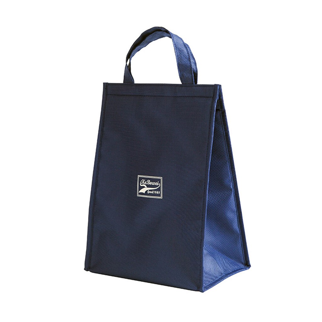 Tote Borsa Termica Nero Impermeabile Oxford Spiaggia Pranzo Al Sacco Cibo Picnic Donna Bambino Degli Uomini di Sacchetto Più Freddo Nuovo: Blue L