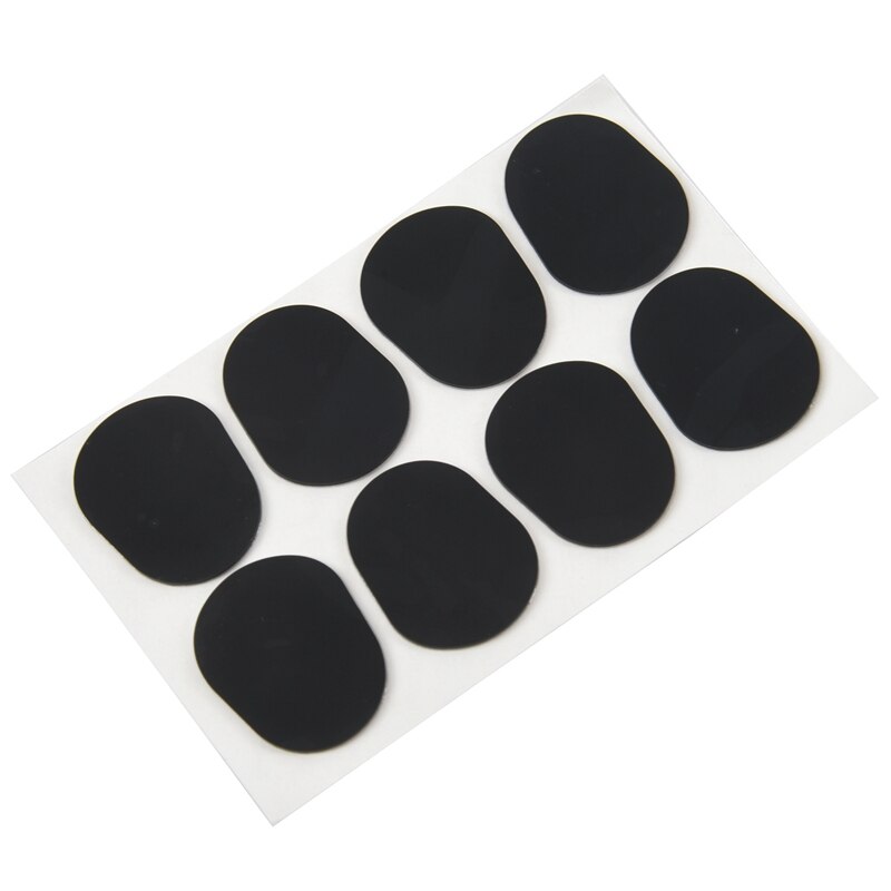 24Pcs Alt/Tenor Saxofoon Sax Mondstuk Patches Pads Kussens Zwart --- 0.8Mm