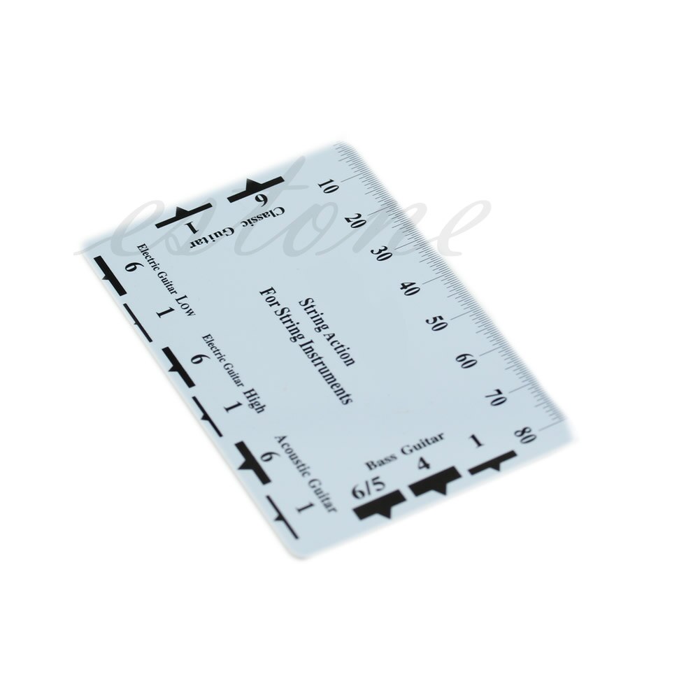 Guitar Bass Fritz Ruler String Pitch Ruler Action Ruler Card Vernier Caliper
