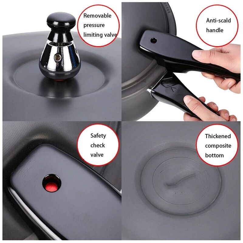 Pressure Cooker Explosion-proof Gas Cooker Soup Pot Cooking Pot Rice Cooker Casserole Stewpan Non-stick Pan Kitchen Cookware