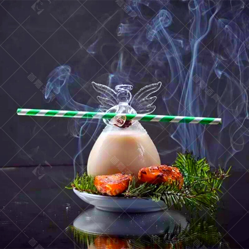 Verre de paille, Cocktail d'ange, verre de paille, Style japonais, barman, cupidon, Concept artistique, Martini, verres à vin mélangés