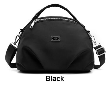 Piler Nylon Kupplung Frauen Tasche Rosa Handtasche Frauen Umhängetasche Schulter Handtasche Damen Umhängetasche Kleine Trage Tasche: Black