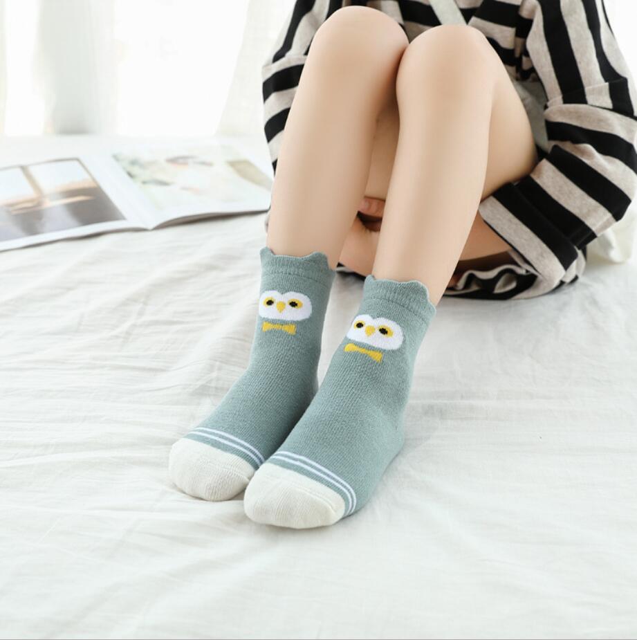 5 par/lote de calcetines para bebés Otoño e Invierno calcetines para niños grandes, calcetines de algodón para bebés, calcetines de talla grande para niños con dibujos animados