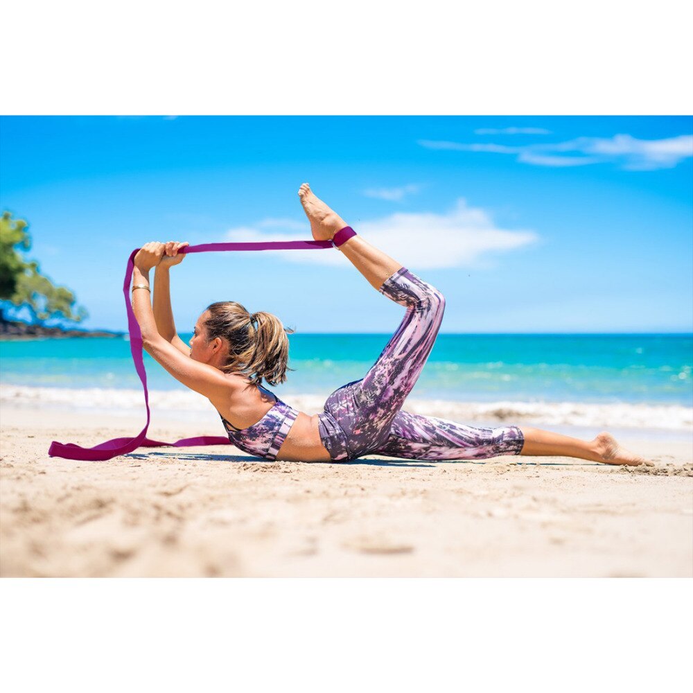 Yoga bælte pilates stretching bånd bælte yoga strapfitness bodybuilding tilbehør træning motion bæltebånd