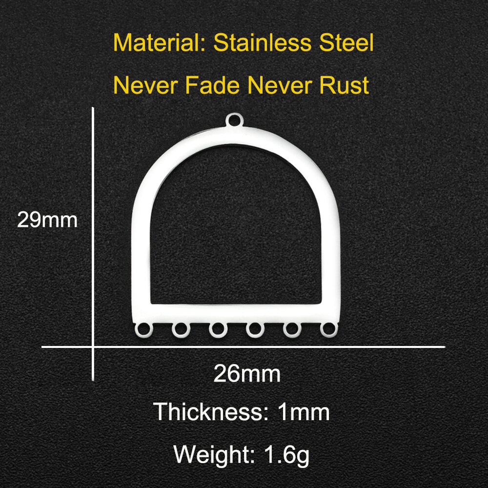 5 pz/lotto 316 in Acciaio Inox Geometrica Fiore suola FAI DA TE Orecchino Connettore di Fascino tutto'ingrosso OEM ordine Acettato Prezzo di Fabbrica: Pistola nera placcata