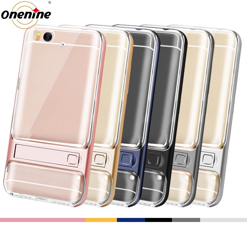 Kickstand 3D-funda Original para Xiaomi Mi5S Mi 5S, 5,15 pulgadas, TPU + PC, silicona híbrida 360, Protección trasera para teléfono